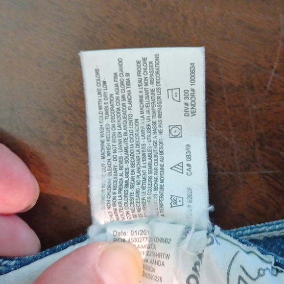 Gloria Vanderbilt Denim Skirt with bling 4985 - Picture 6 of 9